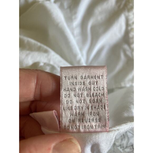 Sherry Taylor White Blouse With Side Zip, Size 2X - Picture 7 of 8